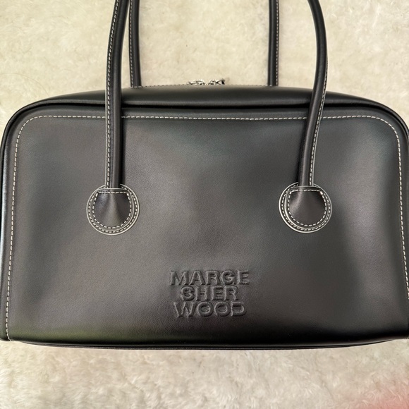MARGE SHERWOOD SOFT BOSTON BAG IN BLACK - Picture 5 of 13